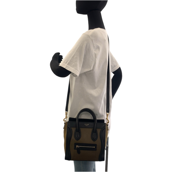 Celine Celine Luggage Nano Leather Suede Handbag Leather Handbag - Picture 7 of 10